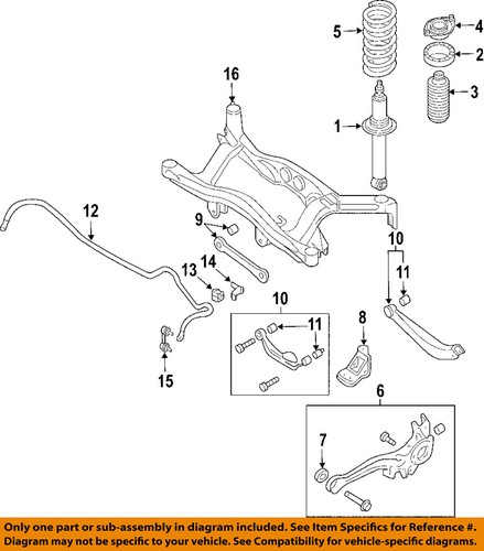 2005 subaru outback rear control arm